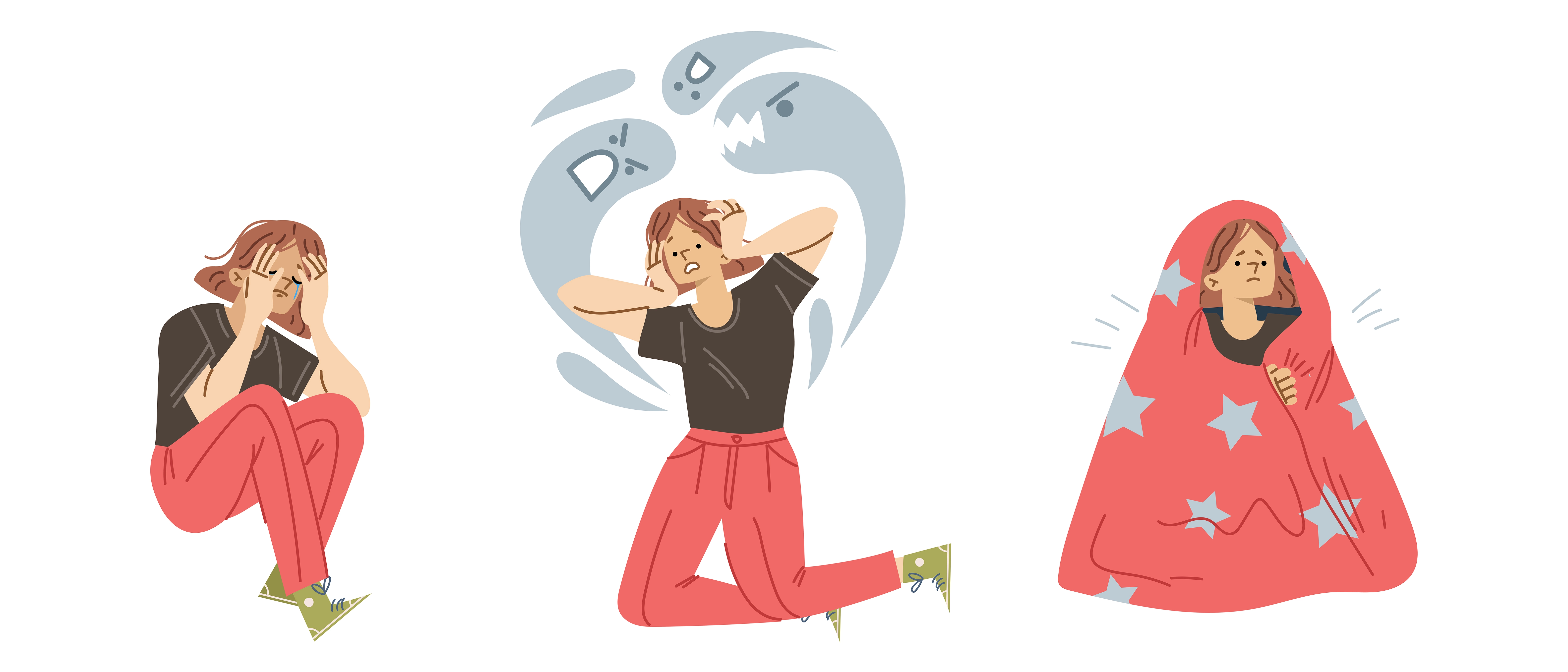 Illustration des symptomes positifs dans la Schizophrenie