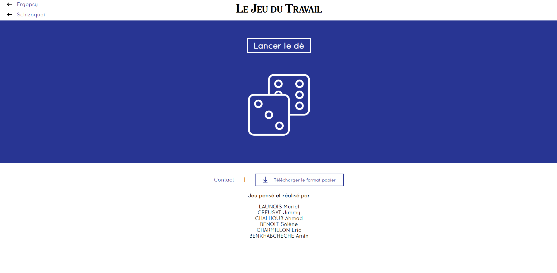 Image du jeu du travail